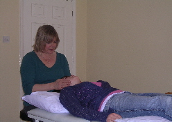 Carolyn Potter Reiki Master at work